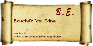 Bruchács Edna névjegykártya